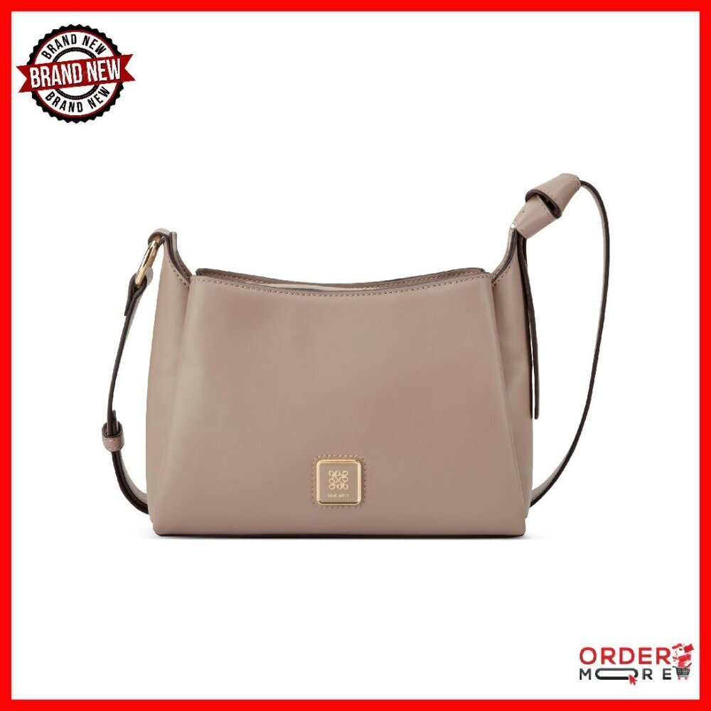 Small Triple Compartment Crossbody Bag with Adjustable Strap